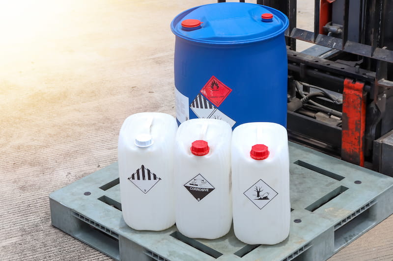 Hazardous and industrial waste disposal services — drums, chemicals, and regulated materials